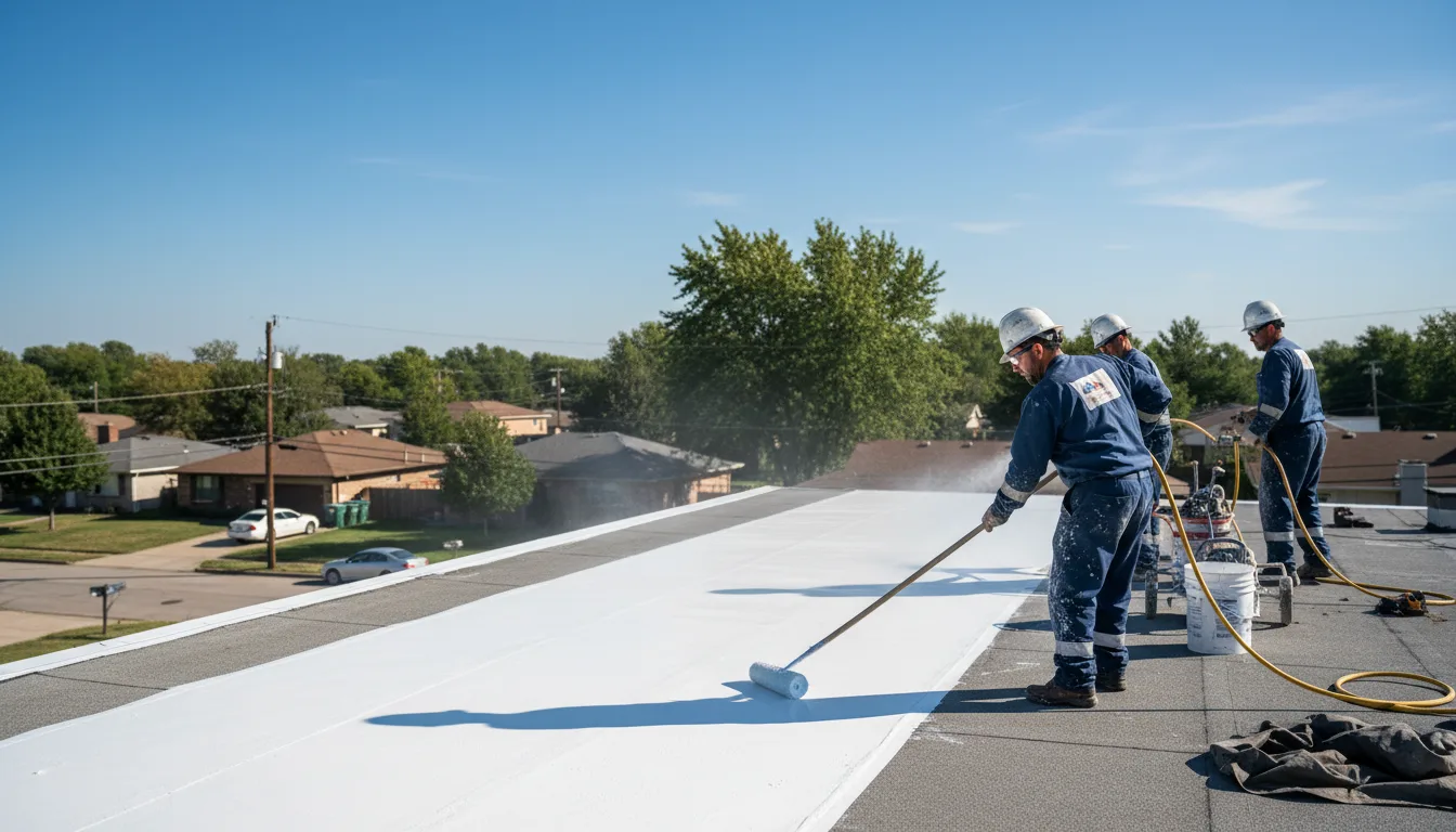 Commercial roof coating in Leigh, NE near me